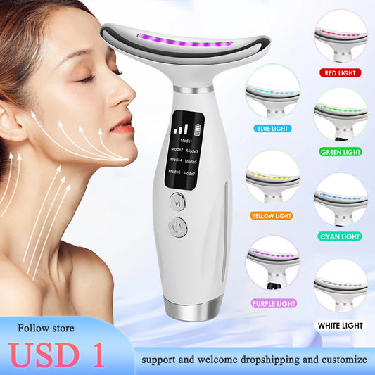 Neck Face Beauty Device Vibration Massage for Face