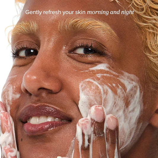 Korean Green Plum Refreshing Cleanser for Gentle Daily Wash Facial Foaming Cleanser Deeply Cleansing Oil Control Moisturizing