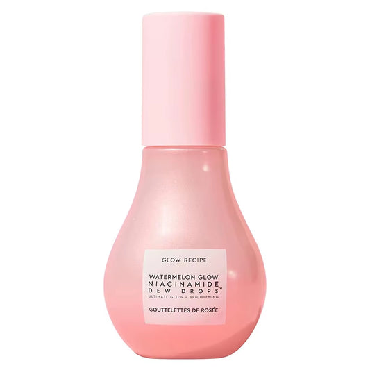 GLOW Watermelon Niacinamide Brightening Essence Light Bulb Design W/ Hyaluronic Acid Vitamin E Lightweight Hydrating Face Makeup