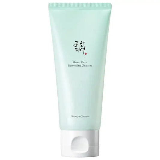 Korean Green Plum Refreshing Cleanser for Gentle Daily Wash Facial Foaming Cleanser Deeply Cleansing Oil Control Moisturizing