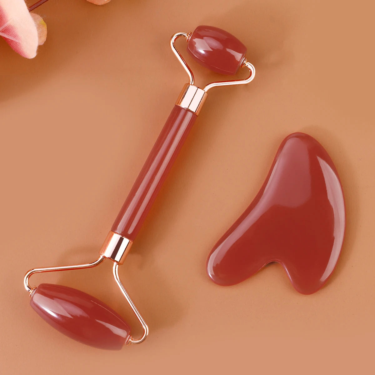2Pcs Double-End Gua Sha Massage Roller