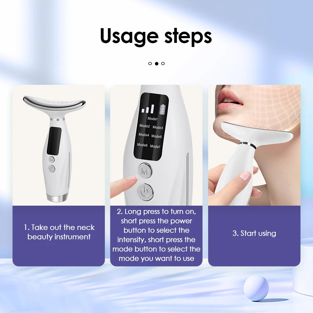 Neck Face Beauty Device Vibration Massage for Face 